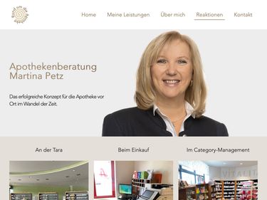 Webseite Apothekenberatung Martina Petz